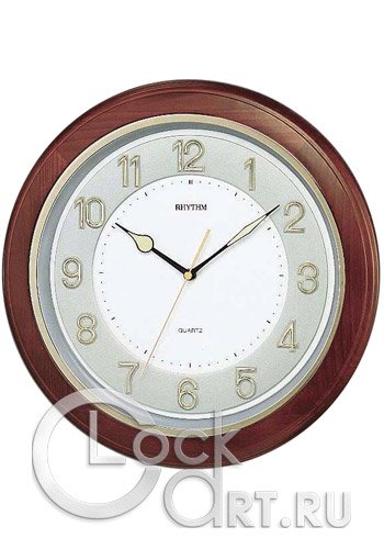 часы Rhythm Wooden Wall Clocks CMG266BR06