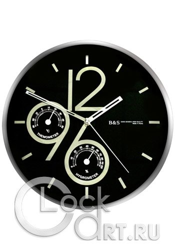 часы B&S Wall Clock SHC-301-CSP(BL)