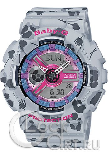 Женские наручные часы Casio Baby-G BA-110FL-8A