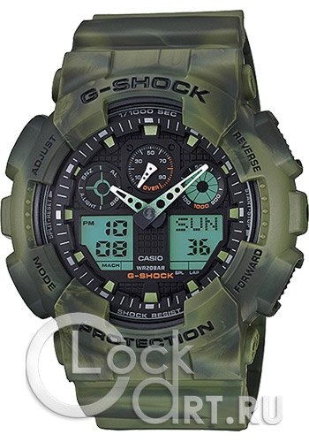 Мужские наручные часы Casio G-Shock GA-100MM-3A