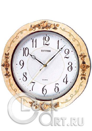 часы Rhythm Wooden Wall Clocks CMG971NR07