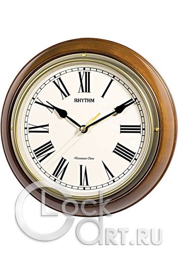 часы Rhythm Wooden Wall Clocks CMH723CR06