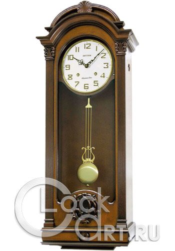 часы Rhythm Wooden Wall Clocks CMJ397BR06