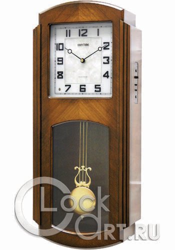 часы Rhythm High Grade Wooden Clocks CMJ398NR06