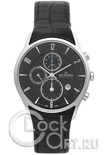 Мужские наручные часы Skagen Leather Classic 329XLSLB