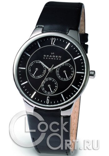 Мужские наручные часы Skagen Leather Classic 331XLSLB