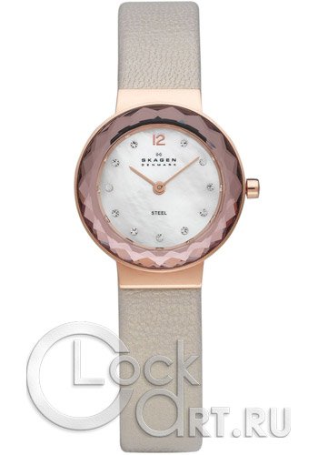 Женские наручные часы Skagen Leather Classic 456SRLT