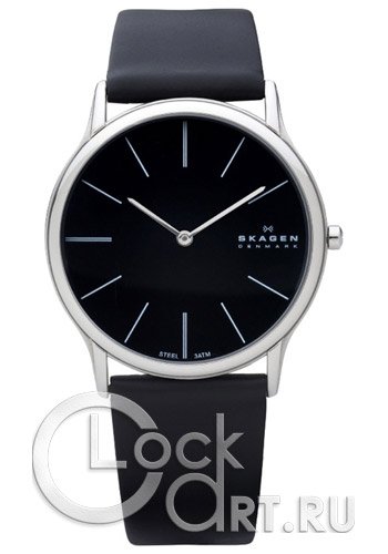 Мужские наручные часы Skagen Leather Classic 858XLSLB