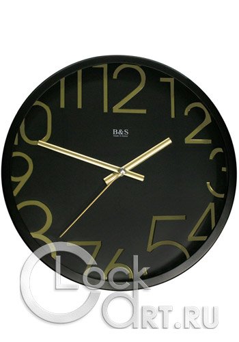 часы B&S Wall Clock SHC-301-CHA(GD)