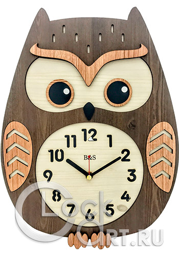 часы B&S Wall Clock WMC-136-BRN