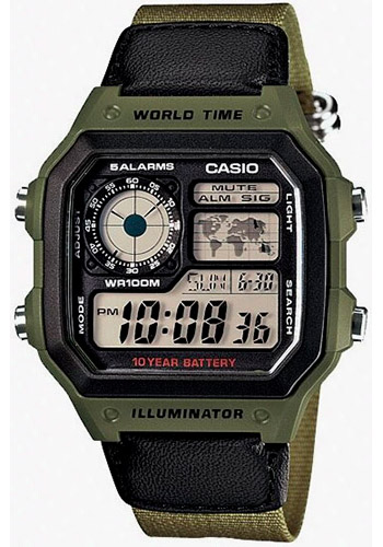 Мужские наручные часы Casio General AE-1200WHB-3B