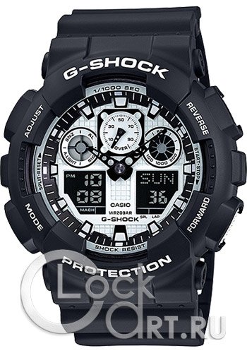 Мужские наручные часы Casio G-Shock GA-100BW-1A