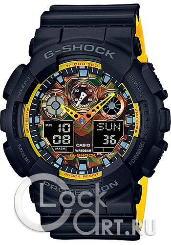 Мужские наручные часы Casio G-Shock GA-100BY-1A