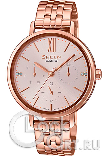 Женские наручные часы Casio Sheen SHE-3064PG-4AUER
