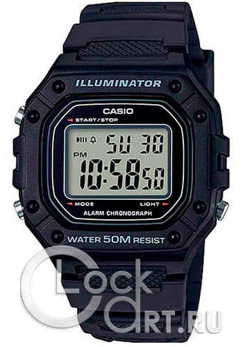 Мужские наручные часы Casio Digital W-218H-1A