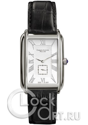 Мужские наручные часы Charles-Auguste Paillard Rectangular Quartz 102.200.11.16S