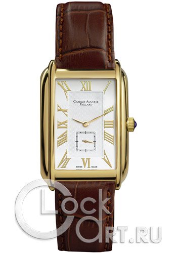 Мужские наручные часы Charles-Auguste Paillard Rectangular Quartz 102.200.12.16S