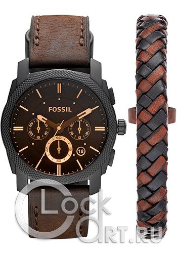 Мужские наручные часы Fossil Machine FS5251SET