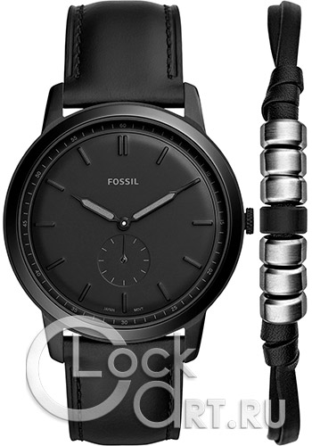 Мужские наручные часы Fossil The Minimalist FS5500SET