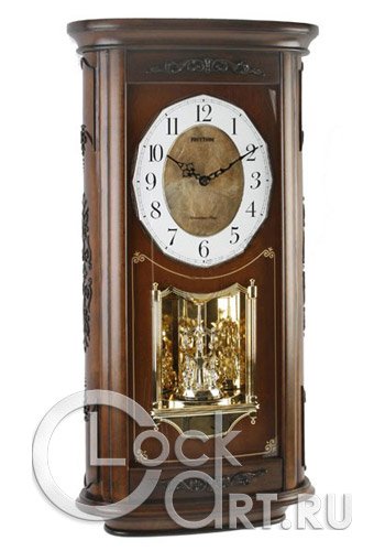 часы Rhythm High Grade Wooden Clocks CMH737NR06