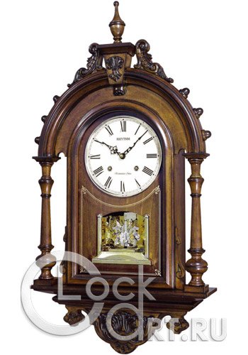 часы Rhythm High Grade Wooden Clocks CMH752NR06