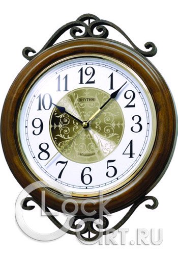 часы Rhythm Wooden Wall Clocks CMH754NR06