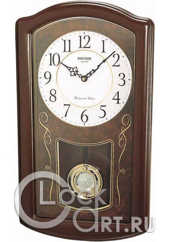 часы Rhythm Wooden Wall Clocks CMJ321NR06