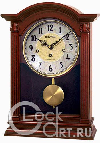 часы Rhythm Wooden Table Clocks CMJ331BR06