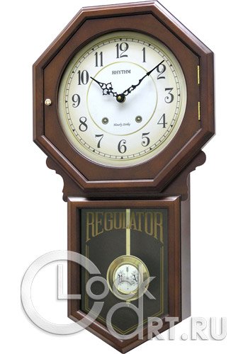 часы Rhythm Wooden Wall Clocks CMJ377NR06