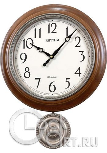 часы Rhythm Wooden Wall Clocks CMJ549NR06