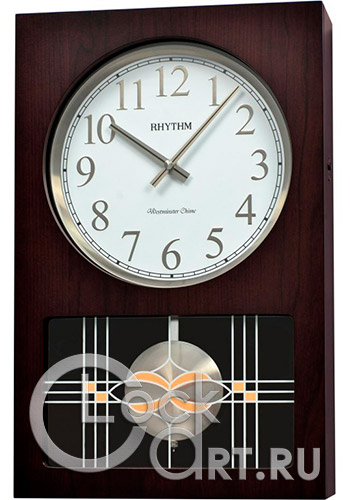 часы Rhythm Wooden Wall Clocks CMJ564NR06