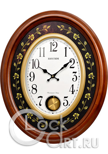 часы Rhythm High Grade Wooden Clocks CMJ580NR06
