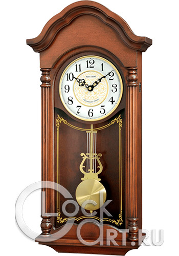 часы Rhythm Wooden Wall Clocks CMJ585NR06