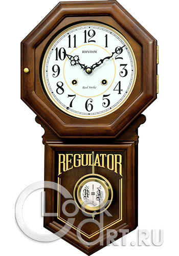 часы Rhythm High Grade Wooden Clocks CMJ586NR06