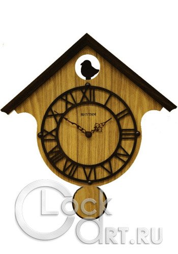 часы Rhythm Wooden Wall Clocks CMP535NR06