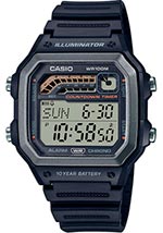 Мужские наручные часы Casio General WS-1600H-1A