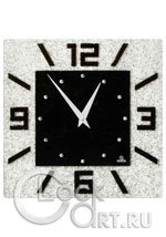 Настенные часы Glass Deco Square S-A3