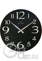 Настенные часы Old Times Стеклянные OT-111-BLACK