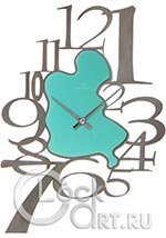 Настенные часы Old Times Современные OT-H005-GREEN