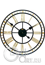 Настенные часы Old Times Кованые OT-K640M-GOLD