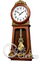 Настенные часы Rhythm High Grade Wooden Clocks CMJ589NR06