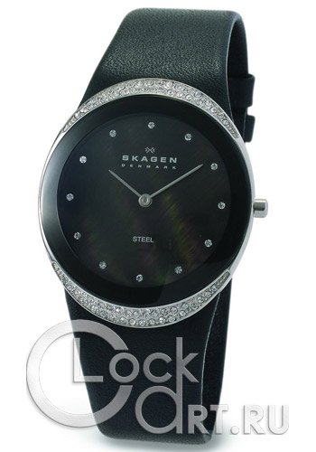 Женские наручные часы Skagen Leather Classic 452LSLB