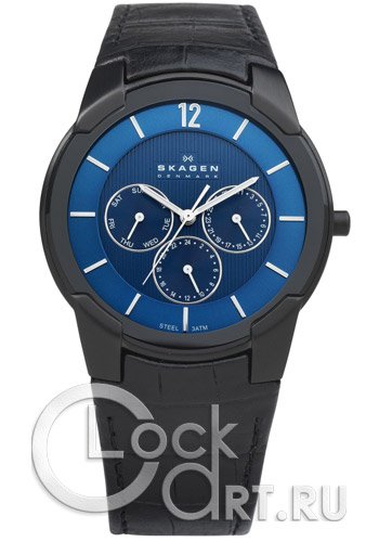 Мужские наручные часы Skagen Leather Classic 856XLBLN