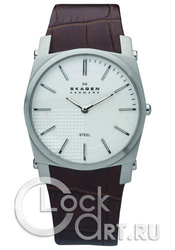 Мужские наручные часы Skagen Leather Classic 859LSLC
