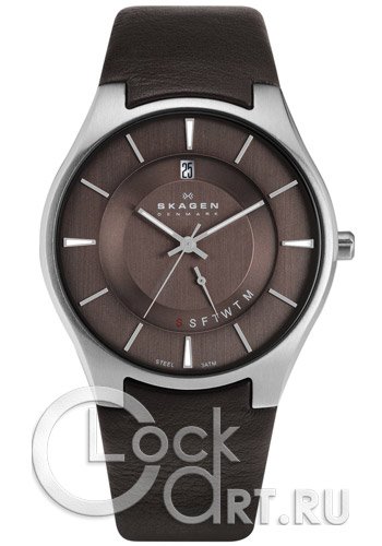 Мужские наручные часы Skagen Leather Classic 989XLSLD