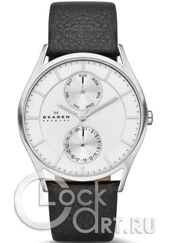 Мужские наручные часы Skagen Leather Classic SKW6065