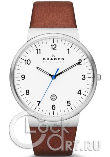 Мужские наручные часы Skagen Leather Classic SKW6082