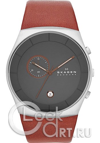 Мужские наручные часы Skagen Leather Classic SKW6085